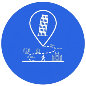 Tower Parking Pisa - Distanze a piedi dalla Torre e punti di interesse